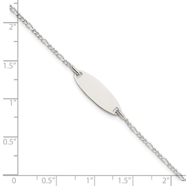 Sterling Silver Polished Childrens 6in ID Bracelet - Image 3
