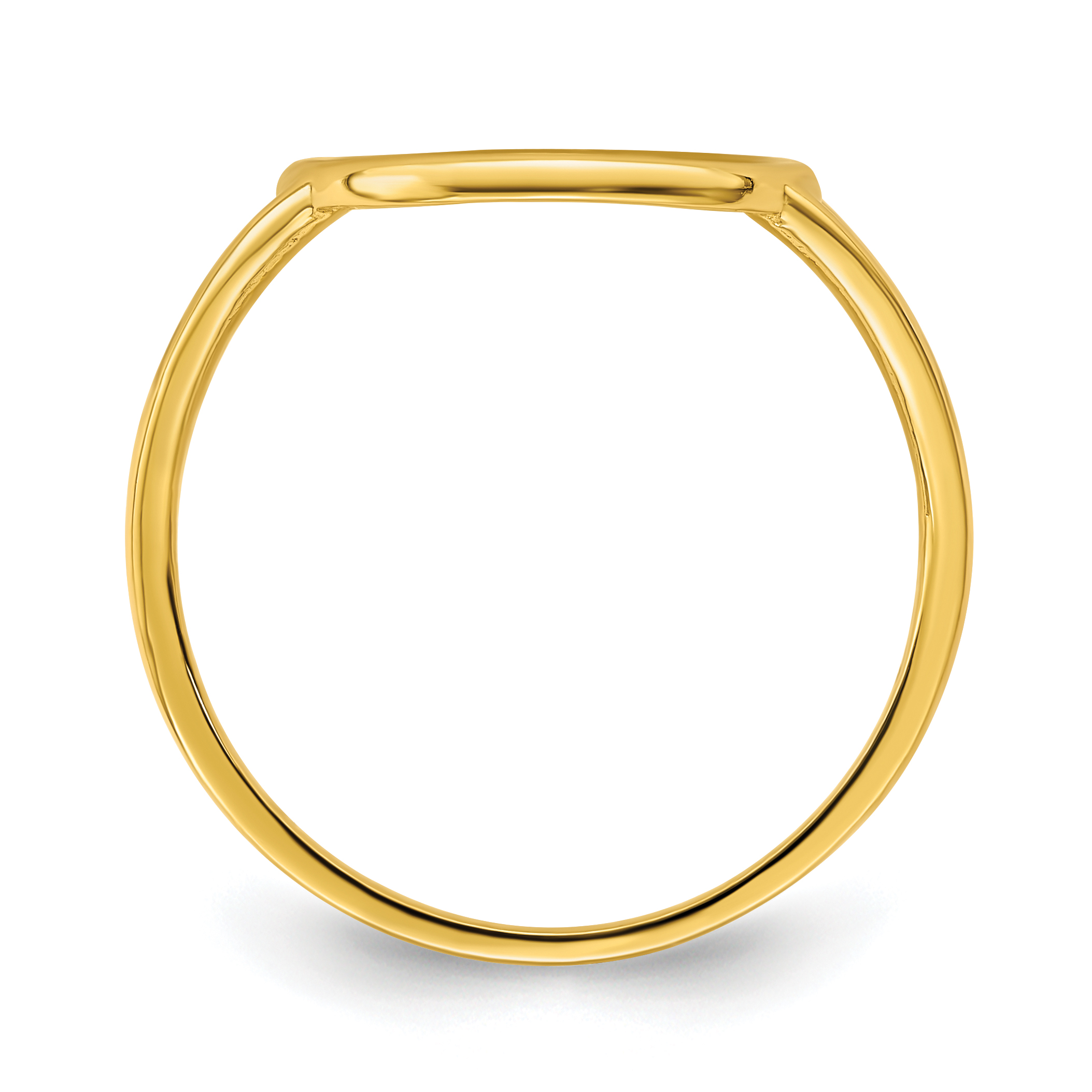 14k Polished Tree of Life in Circle Ring - Image 2