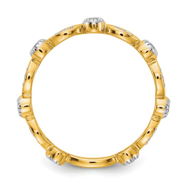 14k Diamond Fancy Band - Image 2
