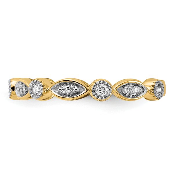 14k Diamond Fancy Band - Image 3