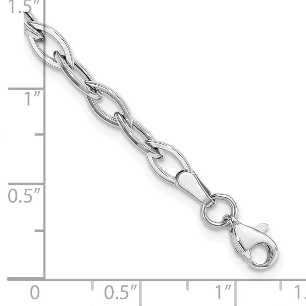 14K White Gold Polished Bracelet - Image 3