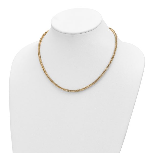 14K Polished D/C Fancy Link Necklace - Image 2