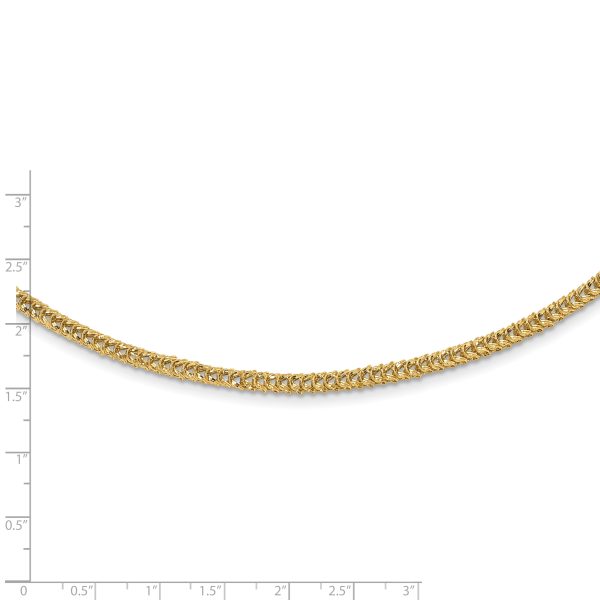 14K Polished D/C Fancy Link Necklace - Image 3