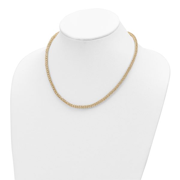 14K Polished Fancy Link Necklace - Image 2