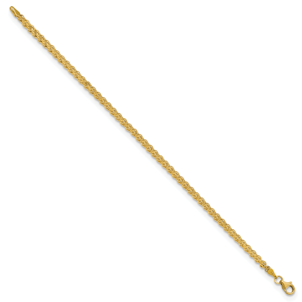 14K Polished Fancy Link Bracelet - Image 2