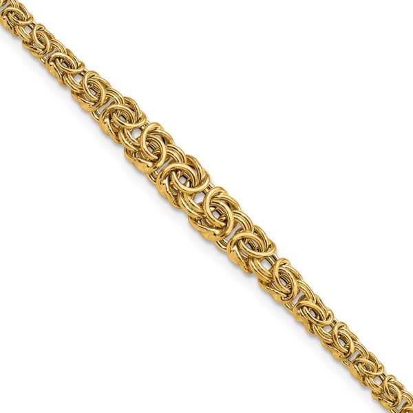 14k Graduated Byzantine Bracelet
