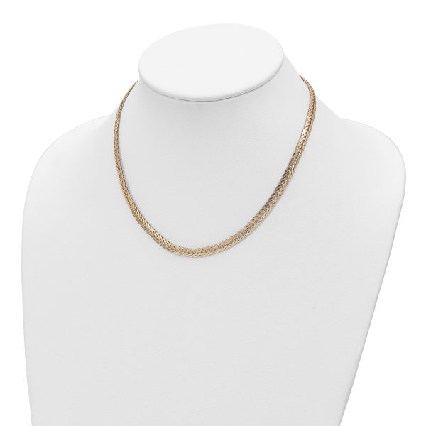 14k Polished Fancy Link 17in Necklace - Image 2