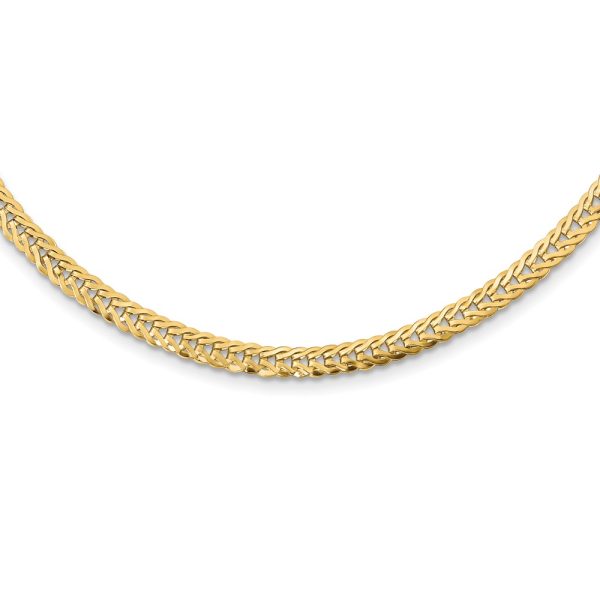 14k Polished Fancy Link 17in Necklace