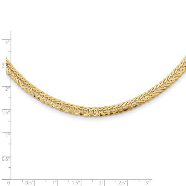 14k Polished Fancy Link 17in Necklace - Image 3