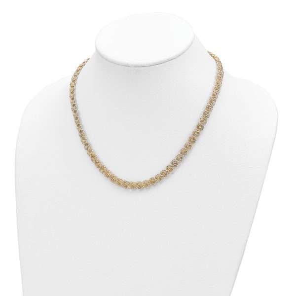 14K Polished Fancy Link Necklace - Image 2