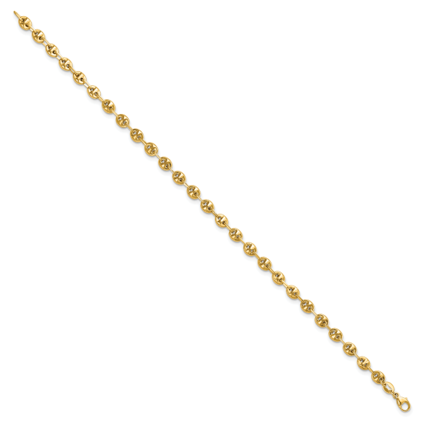 14K Polished Fancy Link Bracelet - Image 2