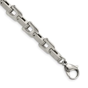 Stainless Steel Polished 8.5in Link Bracelet