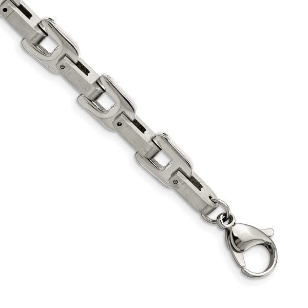 Stainless Steel Polished 8.5in Link Bracelet