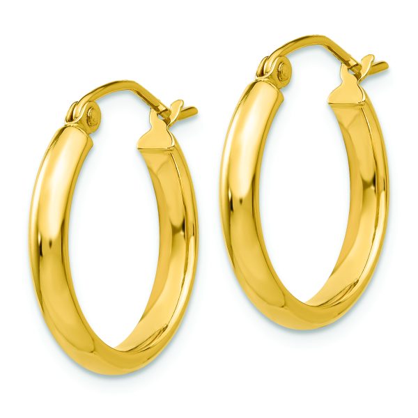 14k Polished Hoop Earring - Image 2