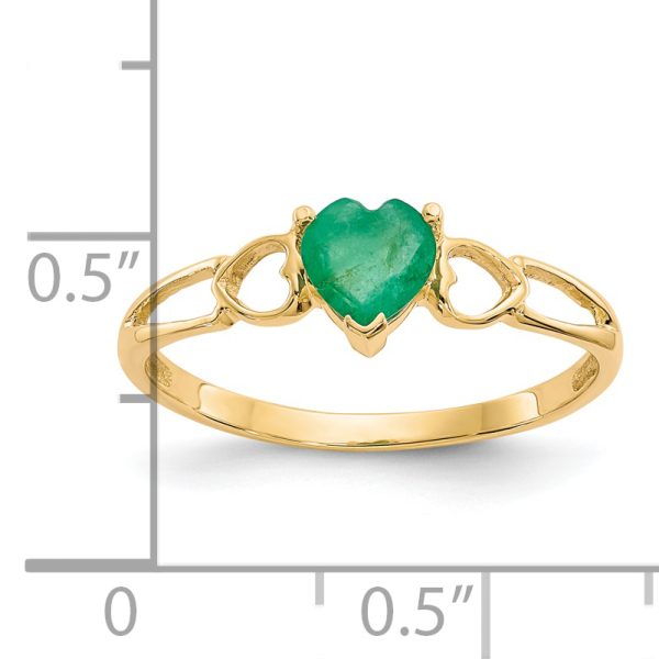 14k Emerald Birthstone Ring - Image 2