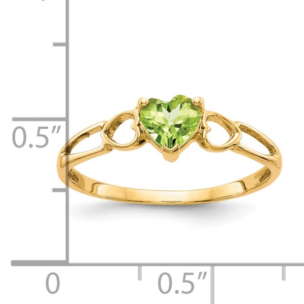 14k Peridot Birthstone Ring - Image 2