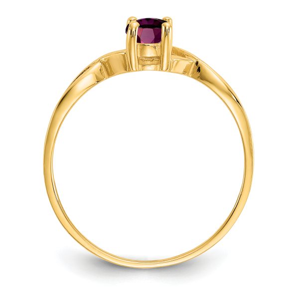 14k Rhodolite Garnet Birthstone Ring - Image 2