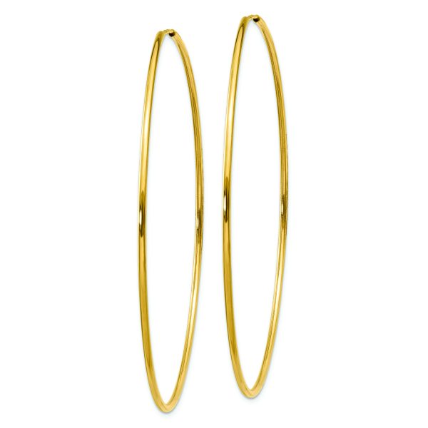 14k 1.25mm Endless Hoop Earring - Image 2