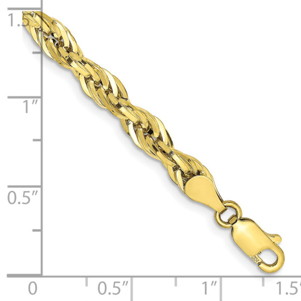 10k 4.75mm Semi-Solid Rope Chain - Image 2