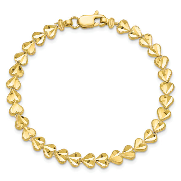 10k HEART Bracelet - Image 3