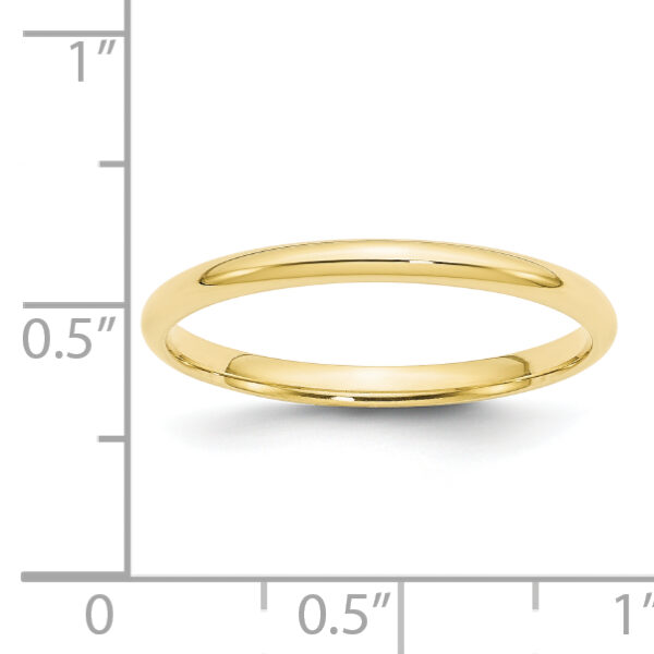 10KY 2mm LTW Comfort Fit Band Size 9.5 - Image 3