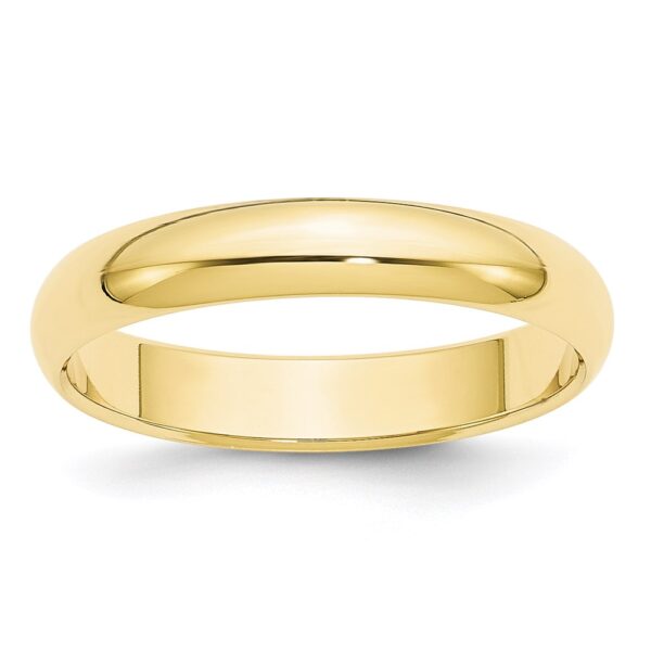 10KY 4mm Half Round Band Size 9.5