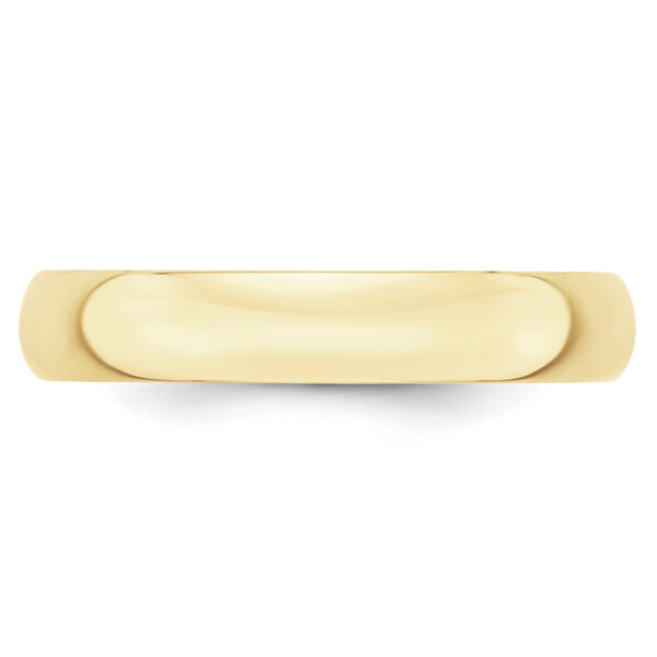 10KY 4mm LTW Half Round Band Size 8.5 - Image 2