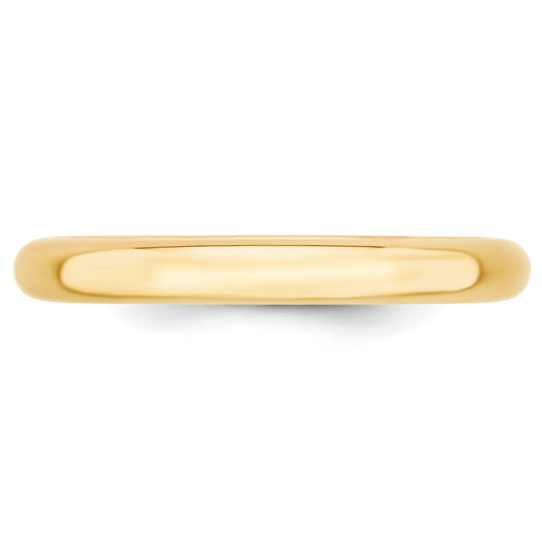 14KY 3mm Standard Comfort Fit Wedding Band Size 11 - Image 3