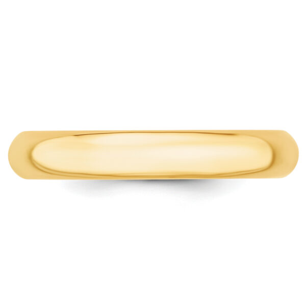 14KY 4mm Standard Comfort Fit Wedding Band Size 8 - Image 2