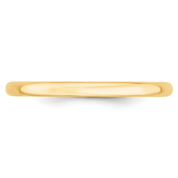 14KY 2mm LTW Comfort Fit Band Size 10 - Image 2