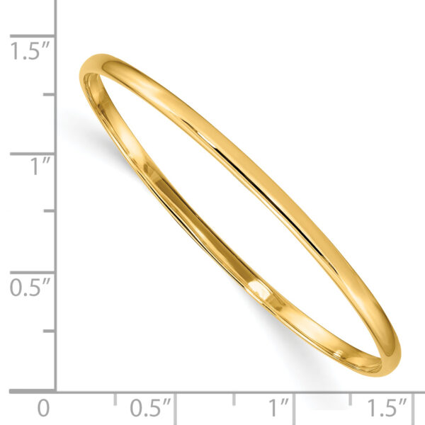 14k Slip-on Baby Bangle Bracelet - Image 3