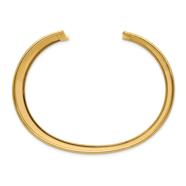 14k 47mm Polished Cuff Bangle - Image 2