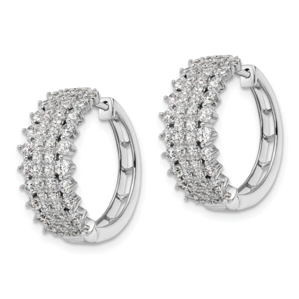 14KW 2ctw Lab Grown VS/SI FGH Diam Earrings Rd 60-.015, 24-.025,8-.028, 8- - Image 2