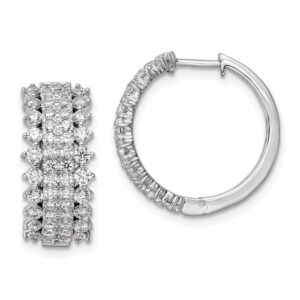 14KW 2ctw Lab Grown VS/SI FGH Diam Earrings Rd 60-.015, 24-.025,8-.028, 8-