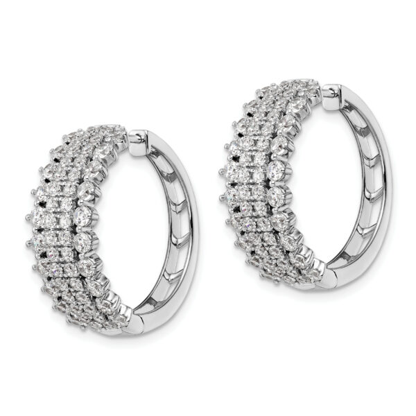 14KW 3ctw Lab Grown VS/SI FGH Dia Earrings 64-.02, 32-.041, 8-.05 DIA: LG - Image 2
