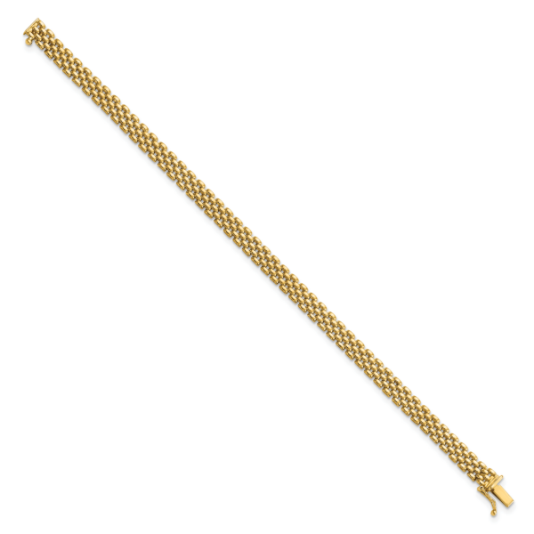14k 6mm Panther Link Bracelet - Image 2