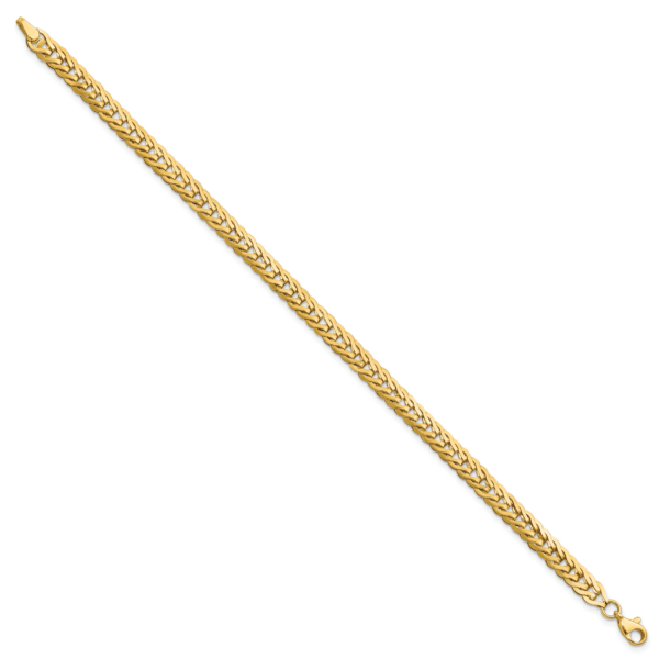 14K Polished Fancy Link 7.5in Bracelet - Image 2