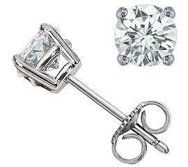 14KT W EARR .6500 IGI CERTIFIED.