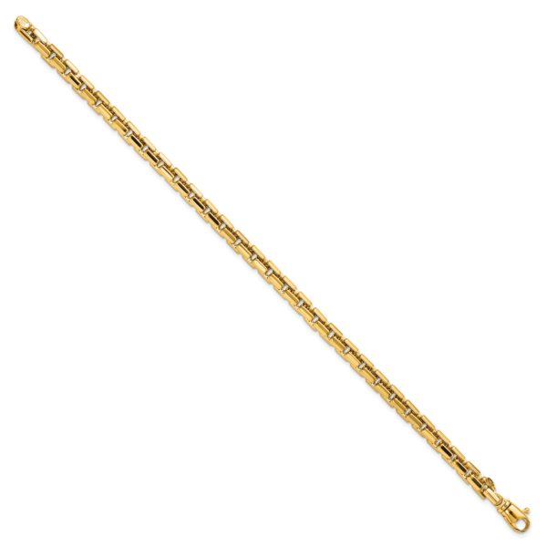 14k Yellow Gold Polished Chain Bracelet - Image 2