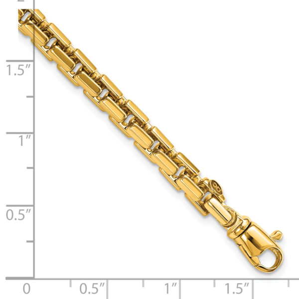 14k Yellow Gold Polished Chain Bracelet - Image 3