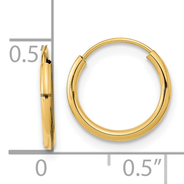 14k Madi K Endless Hoop Earrings - Image 2