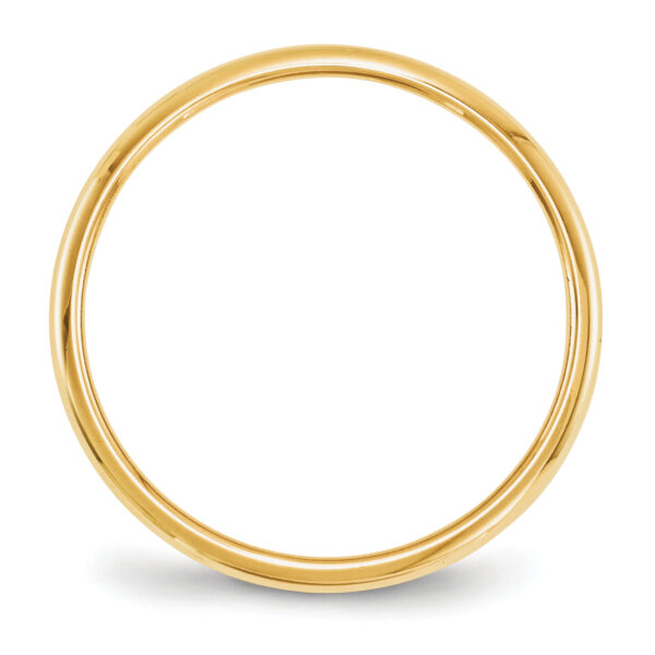 10KY 2mm Half Round Band Size 7.5 - Image 2