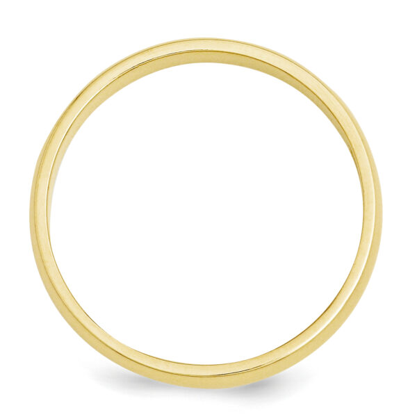 14KY 3mm Half-Round Wedding Band Size 6.5 - Image 2