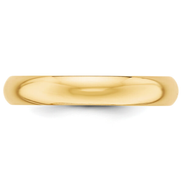 14KY 4mm Half-Round Wedding Band Size 4.5 - Image 2
