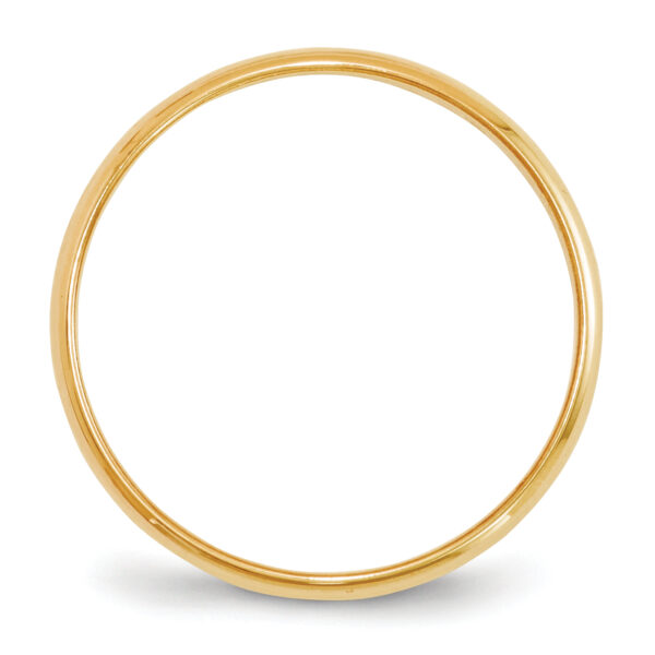 14KY 2mm LTW Half Round Band Size 12 - Image 2