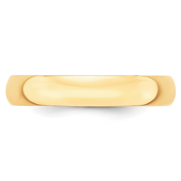 14KY 4mm LTW Half Round Band Size 6.5 - Image 2