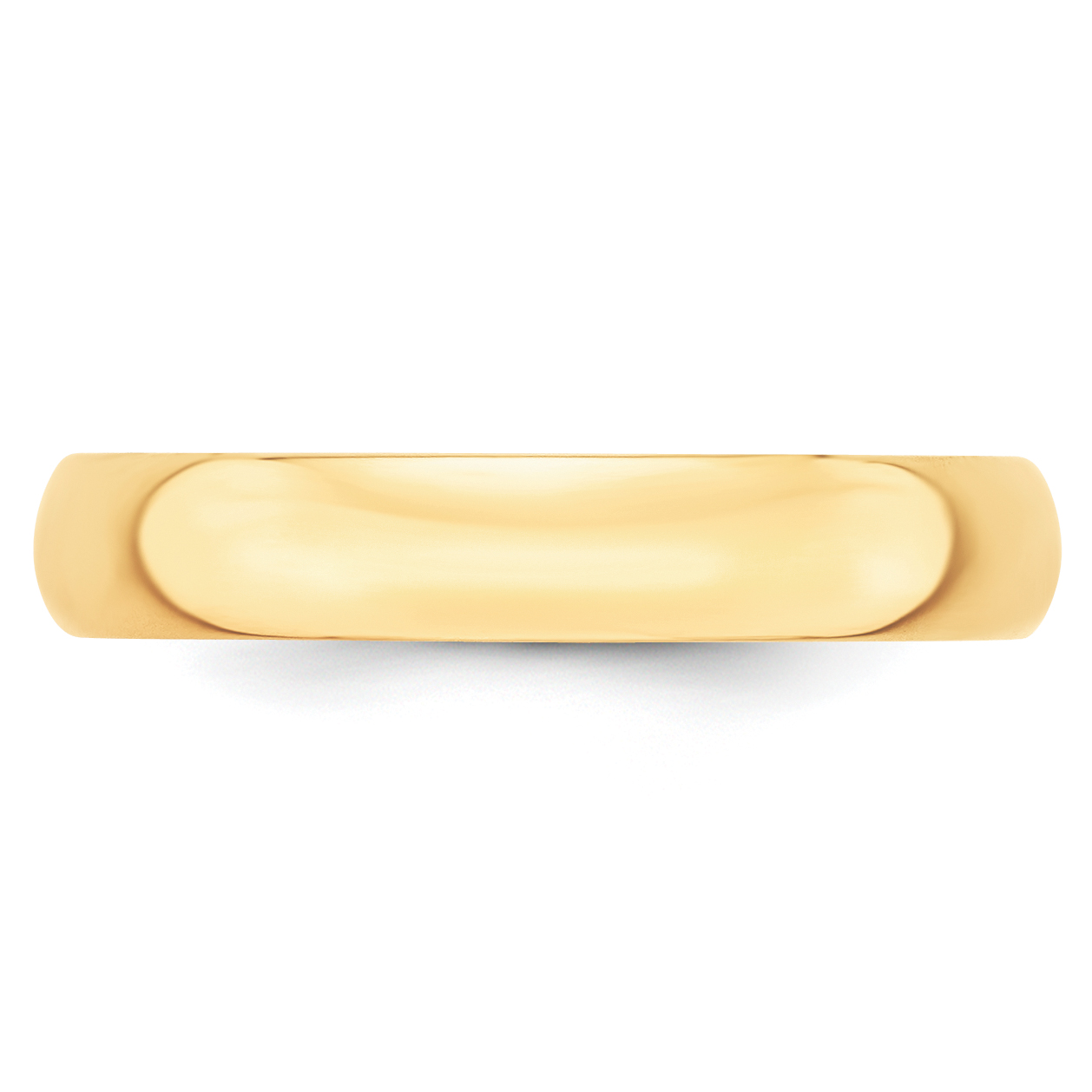 14KY 4mm LTW Half Round Band Size 10 - Image 2