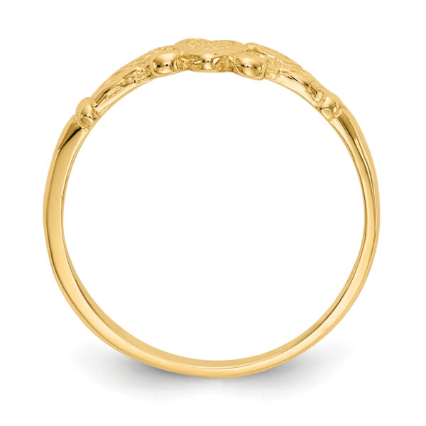 14k Heart Baby Ring - Image 2