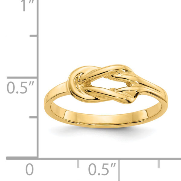 14K Freeform Knot Ring - Image 3