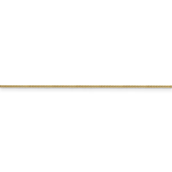 14k .9mm Curb Pendant Chain - Image 2